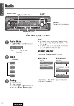 Предварительный просмотр 14 страницы Panasonic CQ-D1703N Operating Instructions Manual