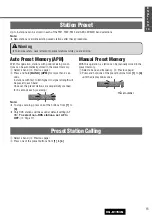 Предварительный просмотр 15 страницы Panasonic CQ-D1703N Operating Instructions Manual