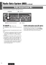 Предварительный просмотр 18 страницы Panasonic CQ-D1703N Operating Instructions Manual