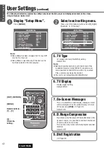 Предварительный просмотр 42 страницы Panasonic CQ-D1703N Operating Instructions Manual