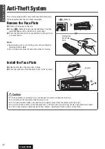 Предварительный просмотр 46 страницы Panasonic CQ-D1703N Operating Instructions Manual