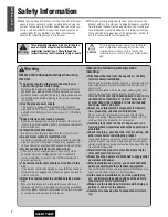 Предварительный просмотр 2 страницы Panasonic CQ-D1703W Operating Instructions Manual