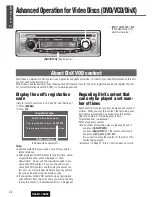 Предварительный просмотр 22 страницы Panasonic CQ-D1703W Operating Instructions Manual