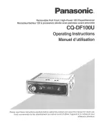 Panasonic CQ-DF100 Operating Operating Manual предпросмотр