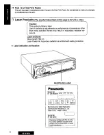 Предварительный просмотр 6 страницы Panasonic CQ-DF100 Operating Operating Manual