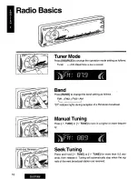 Предварительный просмотр 10 страницы Panasonic CQ-DF100 Operating Operating Manual