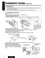 Предварительный просмотр 18 страницы Panasonic CQ-DF100 Operating Operating Manual