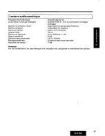 Предварительный просмотр 47 страницы Panasonic CQ-DF100 Operating Operating Manual