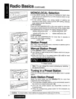 Preview for 8 page of Panasonic CQ-DF200W Operating Instructions Manual