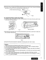 Preview for 21 page of Panasonic CQ-DF200W Operating Instructions Manual