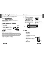 Preview for 1 page of Panasonic CQ-DF602W Operating Instructions Manual