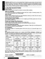 Предварительный просмотр 2 страницы Panasonic CQ-DF66 Operating Operating Instructions Manual