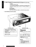 Предварительный просмотр 6 страницы Panasonic CQ-DF66 Operating Operating Instructions Manual