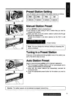 Предварительный просмотр 11 страницы Panasonic CQ-DF66 Operating Operating Instructions Manual