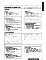 Предварительный просмотр 19 страницы Panasonic CQ-DF66 Operating Operating Instructions Manual