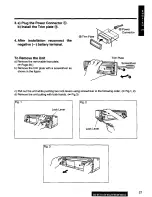 Предварительный просмотр 27 страницы Panasonic CQ-DF66 Operating Operating Instructions Manual