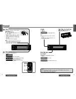 Предварительный просмотр 7 страницы Panasonic CQ-DF701 Operating Instructions Manual