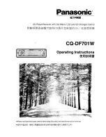 Panasonic CQ-DF701W Operating Instructions Manual предпросмотр