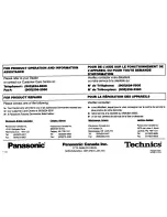 Предварительный просмотр 46 страницы Panasonic CQ-DF800 Operating Instructions Manual