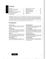 Предварительный просмотр 2 страницы Panasonic CQ-DF800W Operating Instructions Manual