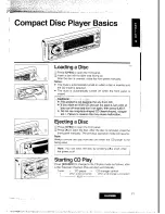 Предварительный просмотр 19 страницы Panasonic CQ-DF800W Operating Instructions Manual