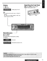 Предварительный просмотр 13 страницы Panasonic CQ-DF801 Operating Instructions Manual