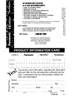 Предварительный просмотр 50 страницы Panasonic CQ-DF801 Operating Instructions Manual