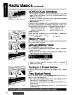 Предварительный просмотр 12 страницы Panasonic CQ-DF88 Operating Instructions Manual