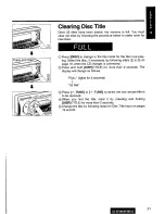 Предварительный просмотр 21 страницы Panasonic CQ-DF88 Operating Instructions Manual