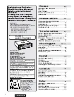 Preview for 2 page of Panasonic CQ-DFX201N Operating Instructions Manual