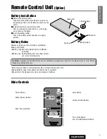 Предварительный просмотр 7 страницы Panasonic CQ-DFX301N Operating Instructions Manual