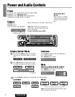 Предварительный просмотр 8 страницы Panasonic CQ-DFX301N Operating Instructions Manual