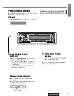 Предварительный просмотр 11 страницы Panasonic CQ-DFX301N Operating Instructions Manual