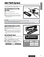 Предварительный просмотр 21 страницы Panasonic CQ-DFX301N Operating Instructions Manual