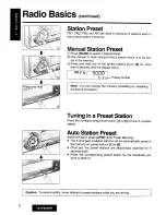 Предварительный просмотр 7 страницы Panasonic CQ-DFX338EW Operating Instructions Manual