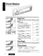 Предварительный просмотр 11 страницы Panasonic CQ-DFX338EW Operating Instructions Manual