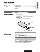 Предварительный просмотр 5 страницы Panasonic CQ-DFX572N Operating Instructions Manual