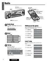 Предварительный просмотр 8 страницы Panasonic CQ-DFX572N Operating Instructions Manual