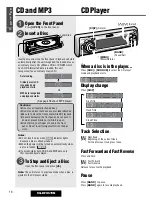 Предварительный просмотр 16 страницы Panasonic CQ-DFX572N Operating Instructions Manual