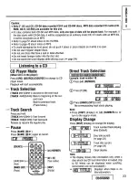 Предварительный просмотр 23 страницы Panasonic CQ-DFX572U Operating Instructions Manual