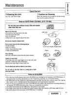 Предварительный просмотр 51 страницы Panasonic CQ-DFX572U Operating Instructions Manual