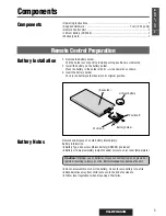 Предварительный просмотр 5 страницы Panasonic CQ-DFX602N Operating Instructions Manual