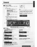 Предварительный просмотр 19 страницы Panasonic CQ-DFX683 Operating Instructions Manual