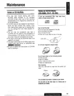 Предварительный просмотр 45 страницы Panasonic CQ-DFX683 Operating Instructions Manual