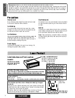 Предварительный просмотр 4 страницы Panasonic CQ-DFX802N Operating Instructions Manual