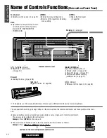 Предварительный просмотр 12 страницы Panasonic CQ-DFX802N Operating Instructions Manual