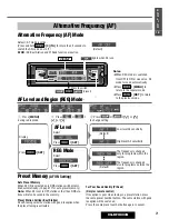 Предварительный просмотр 21 страницы Panasonic CQ-DFX802N Operating Instructions Manual