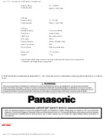 Предварительный просмотр 8 страницы Panasonic CQ-DFX802N Service Manual