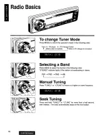 Предварительный просмотр 10 страницы Panasonic CQ-DFX85 Operating Operating Instructions Manual