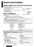 Предварительный просмотр 18 страницы Panasonic CQ-DFX85 Operating Operating Instructions Manual